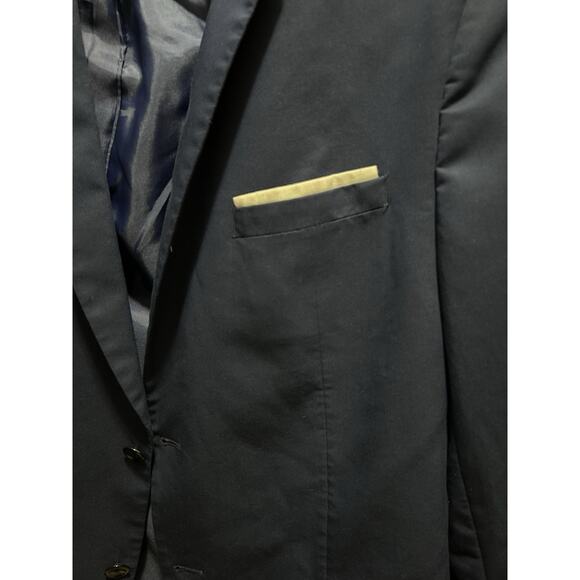 Zara Men’s 2 Piece Blue Navy Suit Basic Collection - Picture 5 of 10